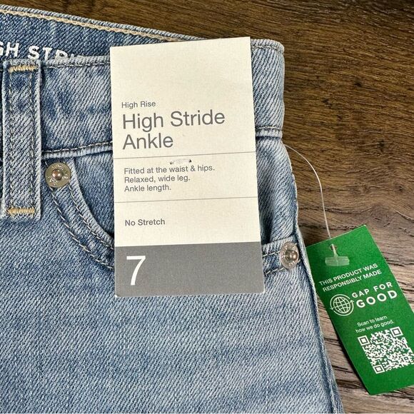 NWT Gap Kids Ankle High Stride Jeans - Picture 4 of 7